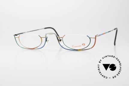 Casanova LC34 Colorful Reading Eyeglasses 80s, extraordinary vintage reading glasses by CASANOVA, Made for Men and Women
