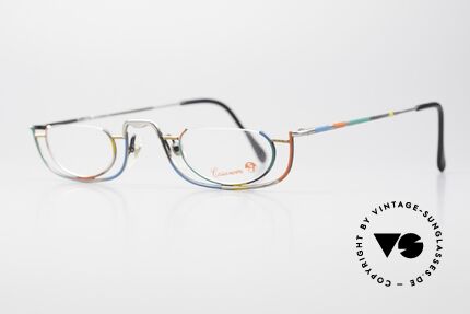 Casanova LC34 Colorful Reading Eyeglasses 80s, top-notch craftsmanship and colorful frame pattern, Made for Men and Women