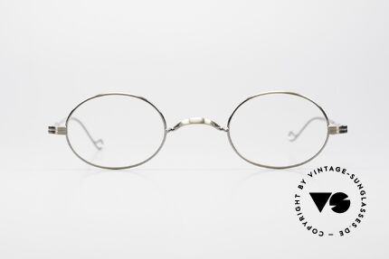 Lunor II 10 Oval Metal Frame Antique Gold, antique gold frame (coated with a protection lacquer), Made for Men and Women