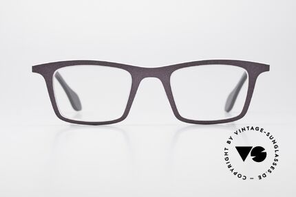 Theo Belgium Mille 23 Classic Designer Eyeglass-Frame, model mille+23 with color 411 (purple & white), Made for Men and Women