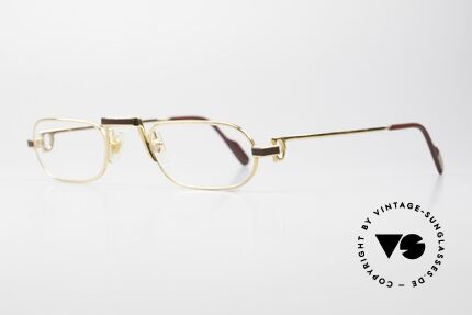 Cartier Demi Lune Laque Limited Luxury Reading 80'sGlasses, this precious pair with LAQUE decor is 22ct GOLD-PLATED, Made for Men and Women