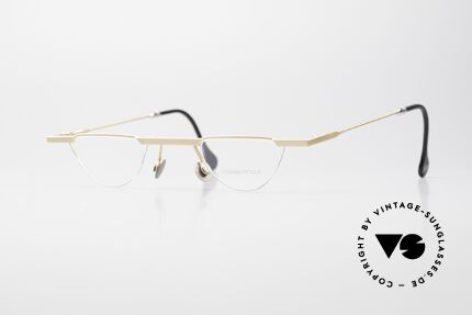 Passe Partout 09A Reading Frame Bauhaus Style, rare vintage PassePartout 1990's designer glasses, Made for Men and Women