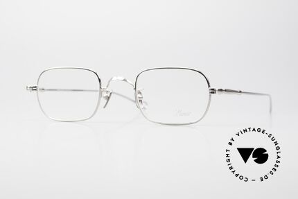 Lunor V 113 Men's Glasses Square Platinum Details