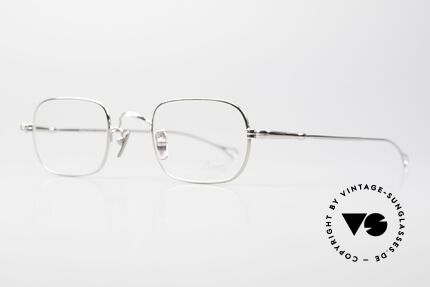 Lunor V 113 Men's Glasses Square Platinum, without ostentatious logos (but in a timeless elegance), Made for Men