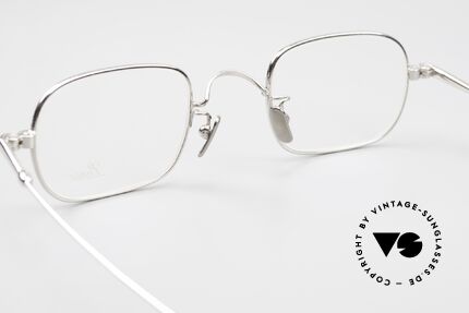 Lunor V 113 Men's Glasses Square Platinum, of course, an unworn original with pure titanium pads, Made for Men