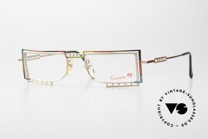 Casanova LC4 Square Vintage Eyeglasses, glamorous CASANOVA eyeglasses from around 1985, Made for Men and Women