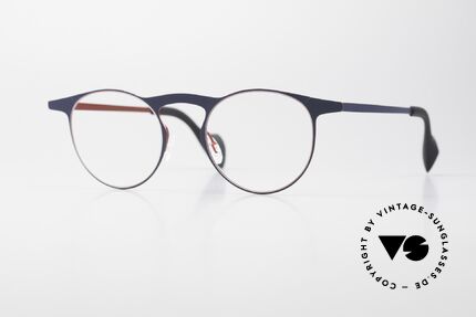 Theo Belgium Pilat Large Panto Designer Glasses Details