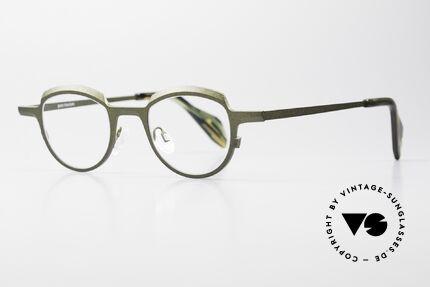 Theo Belgium Asscher Panto Titanium Glasses, top-notch quality and wearing comfort (Titanium), Made for Men and Women