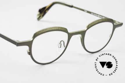 Theo Belgium Asscher Panto Titanium Glasses, DEMO lenses should be replaced with prescriptions, Made for Men and Women