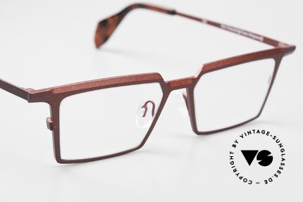 Theo Belgium Emerald Square Designer Frame Titanium, DEMO lenses should be replaced with prescriptions, Made for Men and Women
