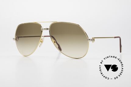 Cartier Vendome Santos - L Noble Lenses Brown-Gradient, legendary 1980's CARTIER Vendome Santos sunglasses, Made for Men