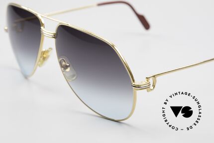 Cartier Vendome LC - L From Gray To Blue Gradient, ultra rare, new BICOLOR customized GRADIENT lenses, Made for Men and Women