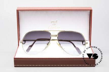 Cartier Vendome LC - L From Gray To Blue Gradient, NO retro sunglasses, but an authentic vintage ORIGINAL, Made for Men and Women
