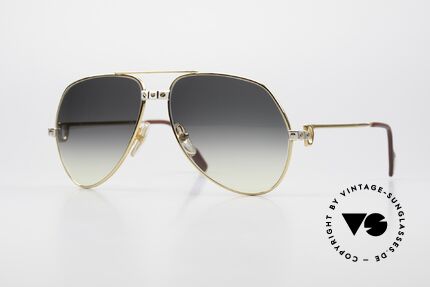 Cartier Vendome Santos - M Gray-Yellow Gradient Lenses Details