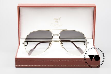 Cartier Vendome Santos - M Gray-Yellow Gradient Lenses, NO RETRO shades, but an old vintage Cartier ORIGINAL, Made for Men and Women