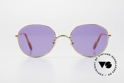 Cartier Antares Round 90's Luxury Sunglasses, model from the 'Thin Rim' series by Cartier (size 49/19), Made for Men and Women