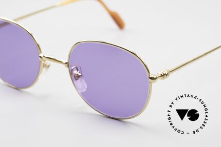 Cartier Antares Round 90's Luxury Sunglasses, 2. hand in very good vintage condition (with new lenses), Made for Men and Women