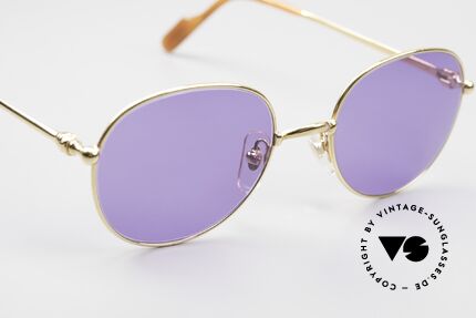 Cartier Antares Round 90's Luxury Sunglasses, NO RETRO eyewear; an old 90's original with Chanel case, Made for Men and Women