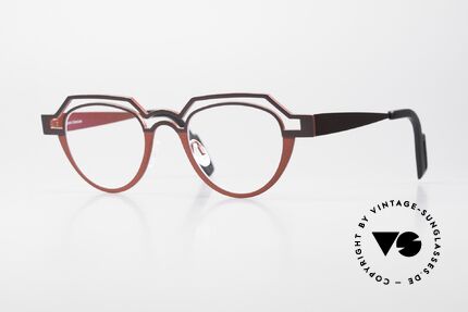 Theo Belgium Percé Designer Specs Panto Titanium, Theo Belgium panto eyeglasses; 'ARCHES' series, Made for Men and Women