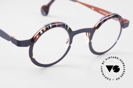 Theo Belgium Tag Round Glasses Women And Men, 133mm frame width: rather a medium size; unisex, Made for Men and Women