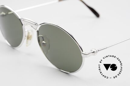 Aston Martin AM01 Oval Shades 90's Limited Edition, elegant frame: platinum-plated and polished to a shine, Made for Men