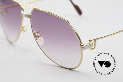 Cartier Vendome Santos - M James Bond Movie Shades 80's, worn by actor Christopher Walken (JAMES BOND, 1985), Made for Men and Women