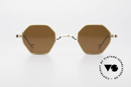 Lunor II 11 Square Panto Shades XS, traditional German brand; quality handmade in Germany, Made for Men and Women