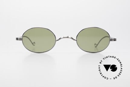 Lunor II 10 Oval Sunglasses Gunmetal, rare GUNMETAL frame (coated with a protection lacquer), Made for Men and Women