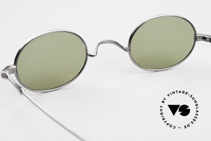 Lunor II 10 Oval Sunglasses Gunmetal, NO RETRO SUNGLASSES; but a luxury vintage ORIGINAL, Made for Men and Women