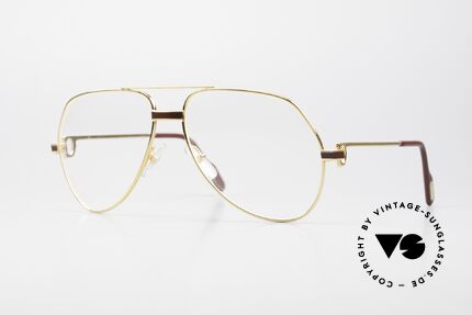 Cartier Vendome Laque - M Original 80's Luxury Eyeglasses, Vendome = the most famous eyewear design by CARTIER, Made for Men and Women