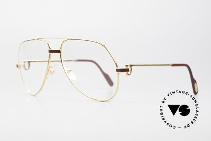 Cartier Vendome Laque - M Original 80's Luxury Eyeglasses, this pair (with LAQUE decor) in MEDIUM size 59-14,130, Made for Men and Women