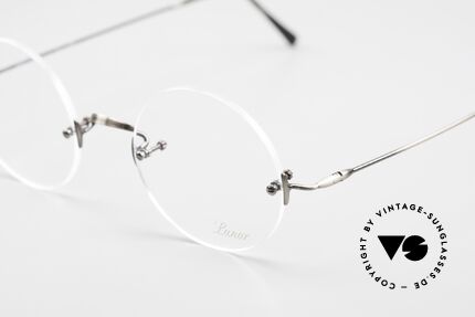 Lunor Classic Round AS Steve Jobs Glasses Antique Silver, Lunor DEMO lenses should be replaced with prescriptions, Made for Men and Women