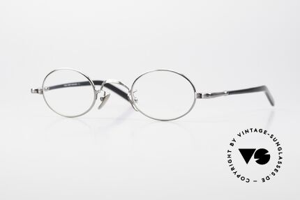 Lunor VA 101 Small Oval Specs Antique Silver, old, small oval Lunor eyeglass-frame, made in Germany, Made for Men and Women