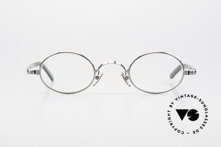 Lunor VA 101 Small Oval Specs Antique Silver, costly ANTIQUE SILVER finish; simply stylish; unisex, Made for Men and Women