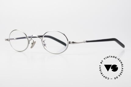 Lunor VA 101 Small Oval Specs Antique Silver, without ostentatious logos (but in a timeless elegance), Made for Men and Women