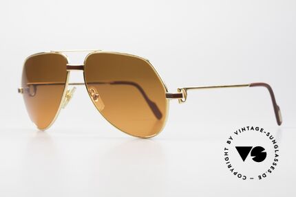 Cartier Vendome Laque - M Luxury Sunglasses Aviator, this pair (with LAQUE decor) in MEDIUM size 59-14,140, Made for Men and Women