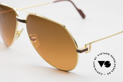 Cartier Vendome Laque - M Luxury Sunglasses Aviator, with extremely RARE customized sun lenses (100% UV), Made for Men and Women