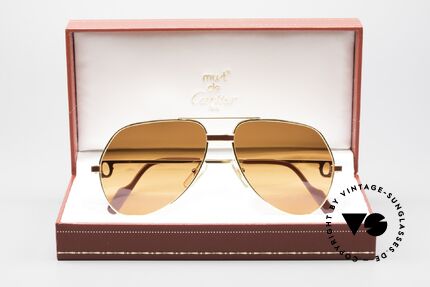 Cartier Vendome Laque - M Luxury Sunglasses Aviator, NO retro sunglasses, but an authentic vintage ORIGINAL, Made for Men and Women