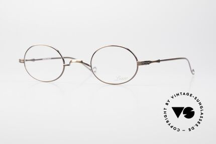 Lunor II 10 Limited Specs Antique Bronze, oval vintage glasses of the Lunor II Series, full rimmed, Made for Men and Women