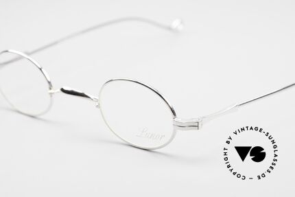 Lunor II 04 Oval XS Frame Platinum PP, traditional German brand; quality handmade in Germany, Made for Men and Women