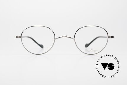 Lunor II A 22 Round Specs Antique Silver AS, antique silver (AS) frame with acetate-metal temples, Made for Men and Women