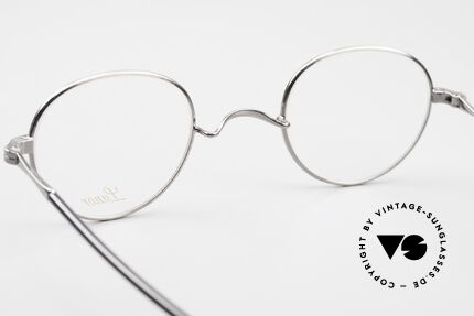 Lunor II A 22 Round Specs Antique Silver AS, full rimmed frame can be glazed with lenses of any kind, Made for Men and Women