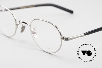 Lunor VA 108 Round Panto Eyeglasses PP AS, model VA 108 = acetate-metal temples & titanium pads, Made for Men and Women