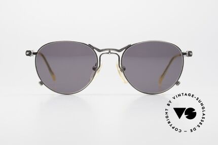 Jean Paul Gaultier 55-2177 90's Frame Antique Silver, costly, unique frame finish: METALLIC SMOKE SILVER, Made for Men and Women