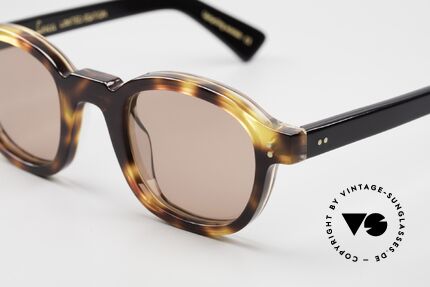 Lesca Brut Panto 8mm Upcycling Acetate Collection, same materials, same sizes, same shapes and qualities, Made for Men and Women
