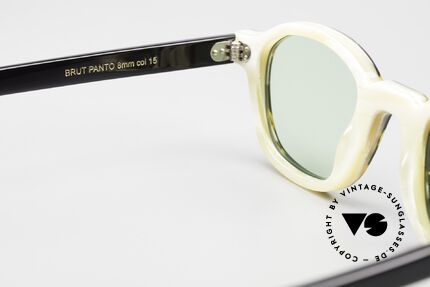 Lesca Brut Panto 8mm Limited Edition Upcycling, unworn cult model with mineral sun lenses (100% UV), Made for Men and Women