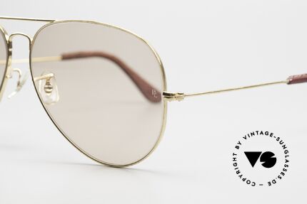Ray Ban Large Metal II Leathers Changeable USA B&L, high-end B&L changeable lenses (darken automatically), Made for Men