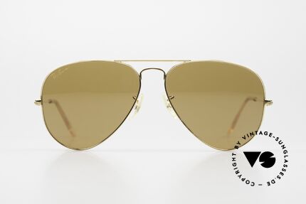 Ray Ban Large Metal Driving Chromax Bausch & Lomb, legendary 80's aviator design in high-end quality, Made for Men and Women