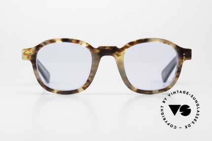Lesca Brut Panto 8mm Collection Upcycling Acetate, new LESCA Lunetier sunglasses in old vintage acetate, Made for Men and Women