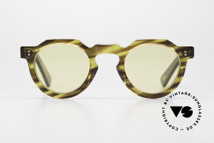 Lesca Crown Panto 8mm Collection Upcycling Acetate, new LESCA Lunetier sunglasses in old vintage acetate, Made for Men and Women